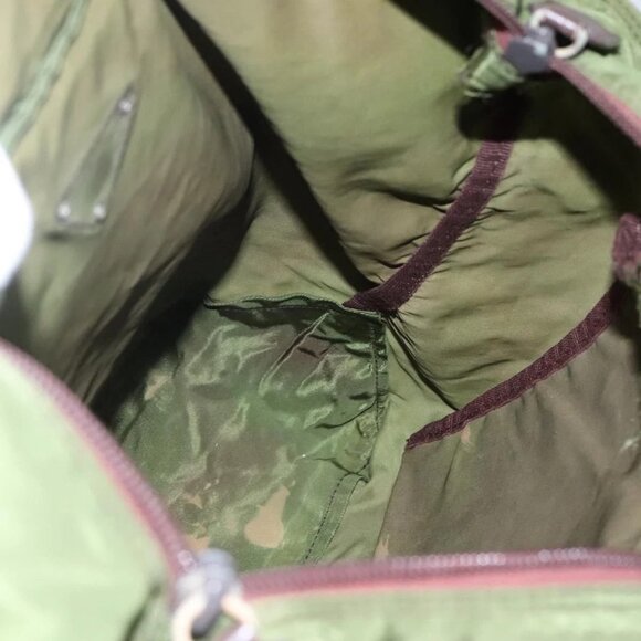 PRADA Tote Bag Nylon Khaki Auth bs22979 - Picture 12 of 16